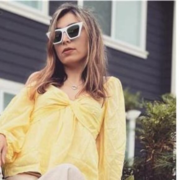 Vintage Square Cat Eye Sunglasses Women Trendy Cateye Sunglasses